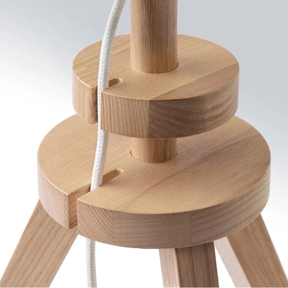 NWT Table Lamp, ash/white.